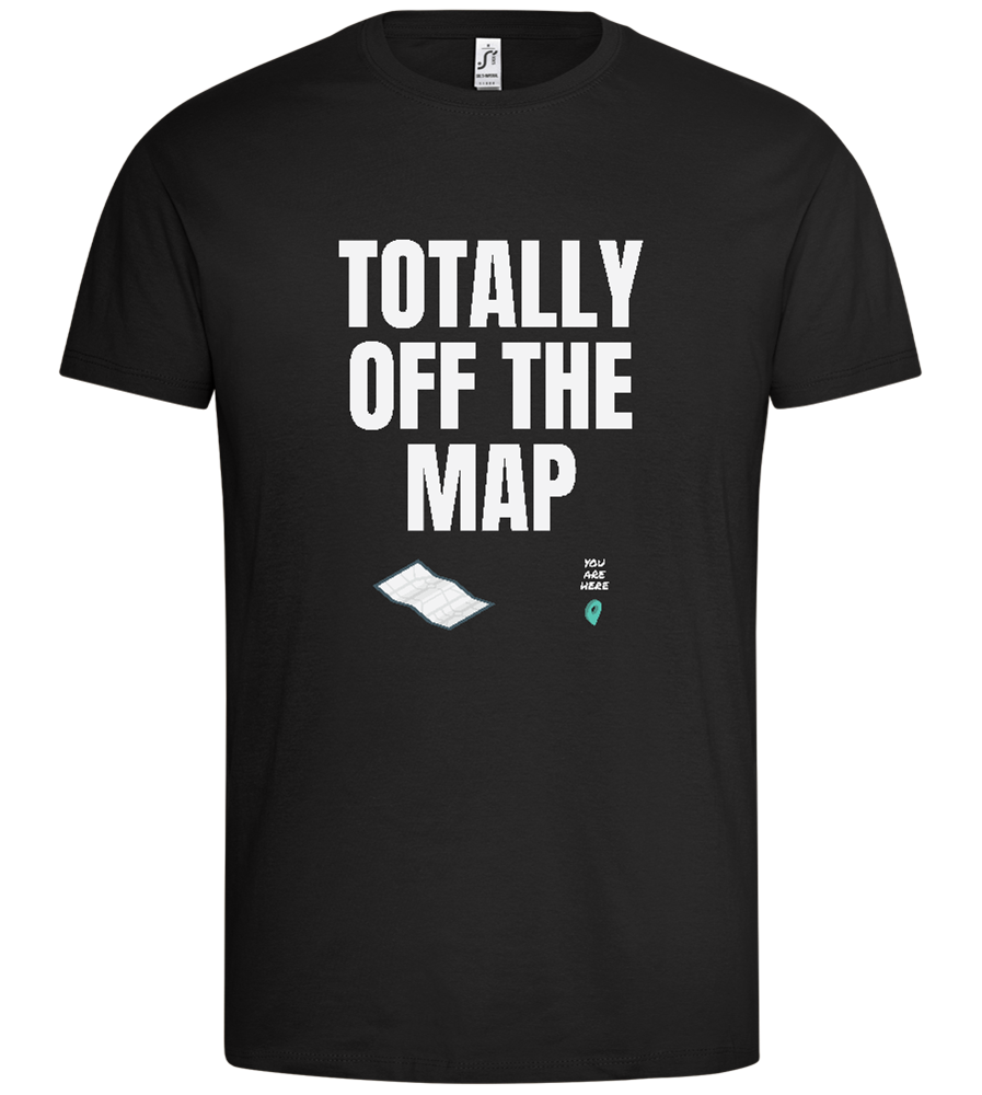 Off the Map Design - Premium men's t-shirt_DEEP BLACK_front