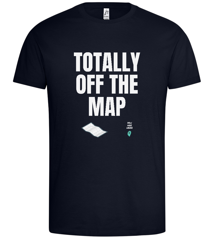 Off the Map Design - Premium men's t-shirt_FRENCH NAVY_front