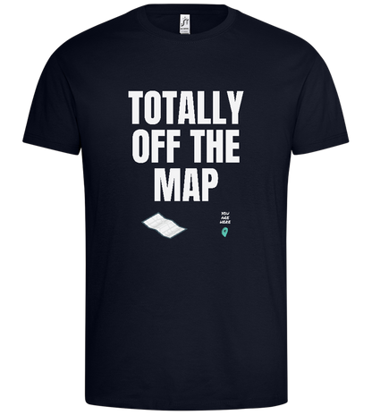 Off the Map Design - Premium men's t-shirt_FRENCH NAVY_front