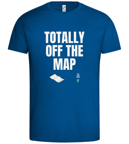 Off the Map Design - Premium men's t-shirt_ROYAL_front