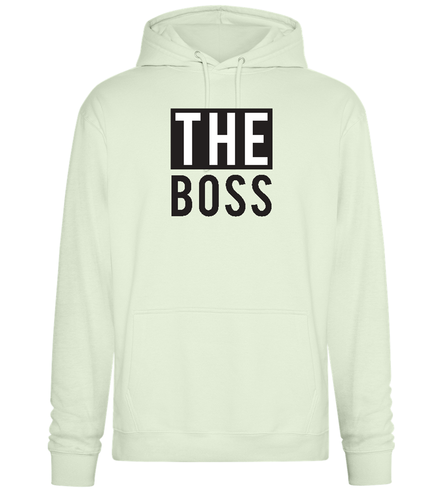 The Boss Design - Premium Essential Unisex Hoodie_CREAMY GREEN_front