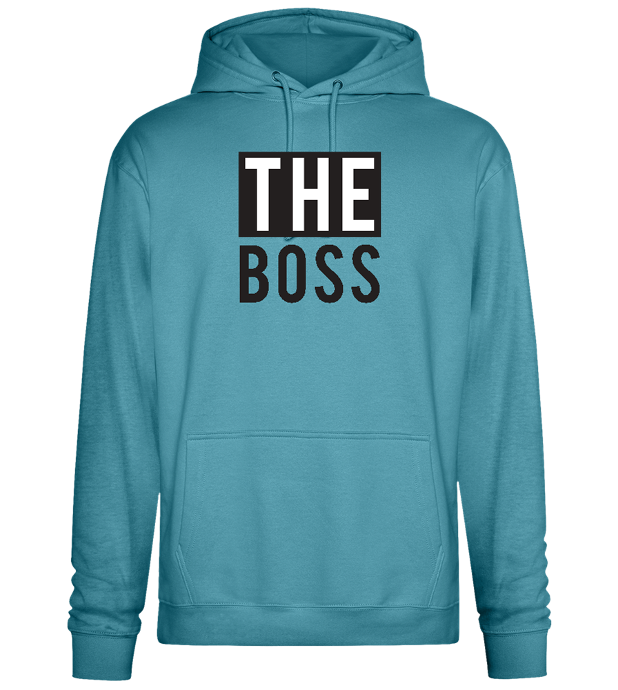 The Boss Design - Premium Essential Unisex Hoodie_POOL BLUE_front