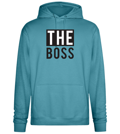 The Boss Design - Premium Essential Unisex Hoodie_POOL BLUE_front