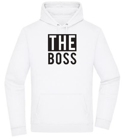 The Boss Design - Premium Essential Unisex Hoodie_WHITE_front