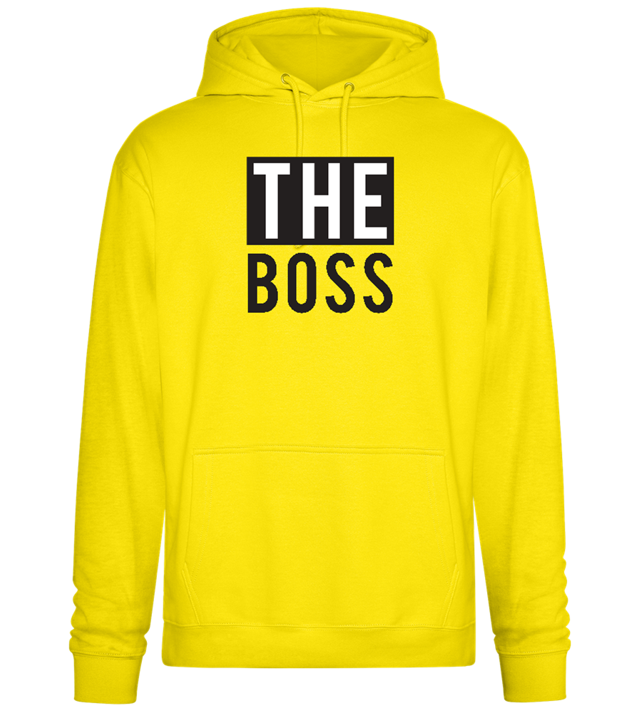 The Boss Design - Premium Essential Unisex Hoodie_YELLOW_front