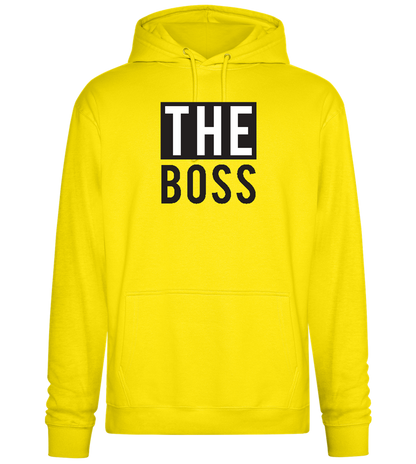 The Boss Design - Premium Essential Unisex Hoodie_YELLOW_front