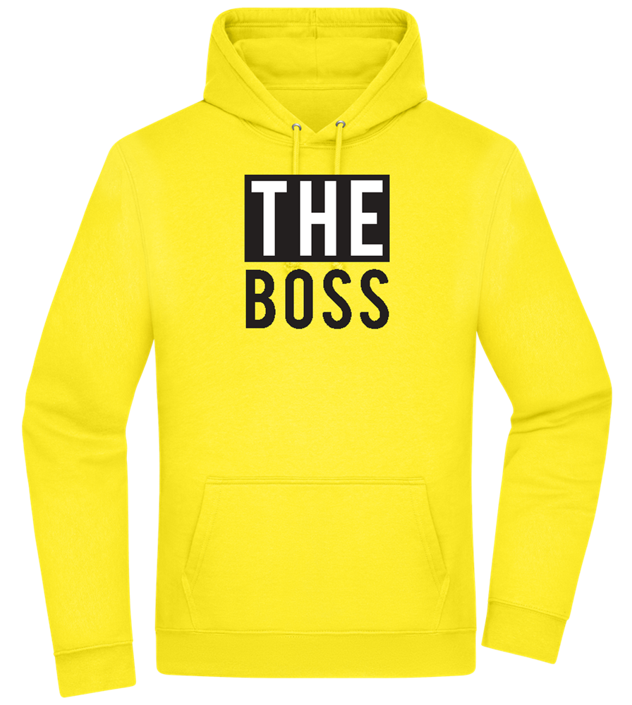 The Boss Design - Premium Essential Unisex Hoodie_YELLOW_front