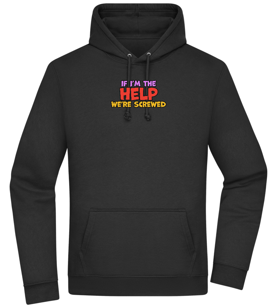 The Help Design - Premium Essential Unisex Hoodie_BLACK_front