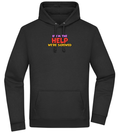 The Help Design - Premium Essential Unisex Hoodie_BLACK_front