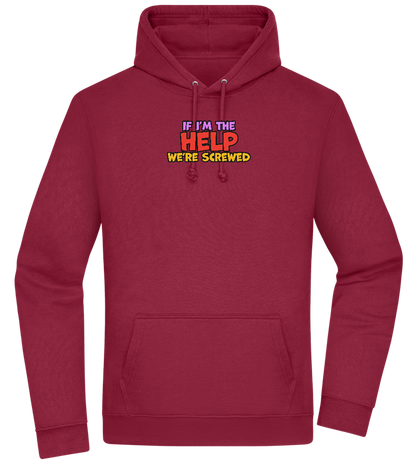 The Help Design - Premium Essential Unisex Hoodie_BORDEAUX_front