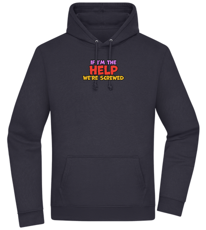 The Help Design - Premium Essential Unisex Hoodie_FRENCH NAVY_front