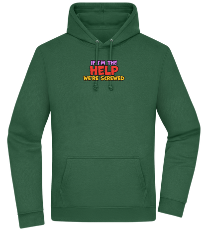 The Help Design - Premium Essential Unisex Hoodie_GREEN BOTTLE_front