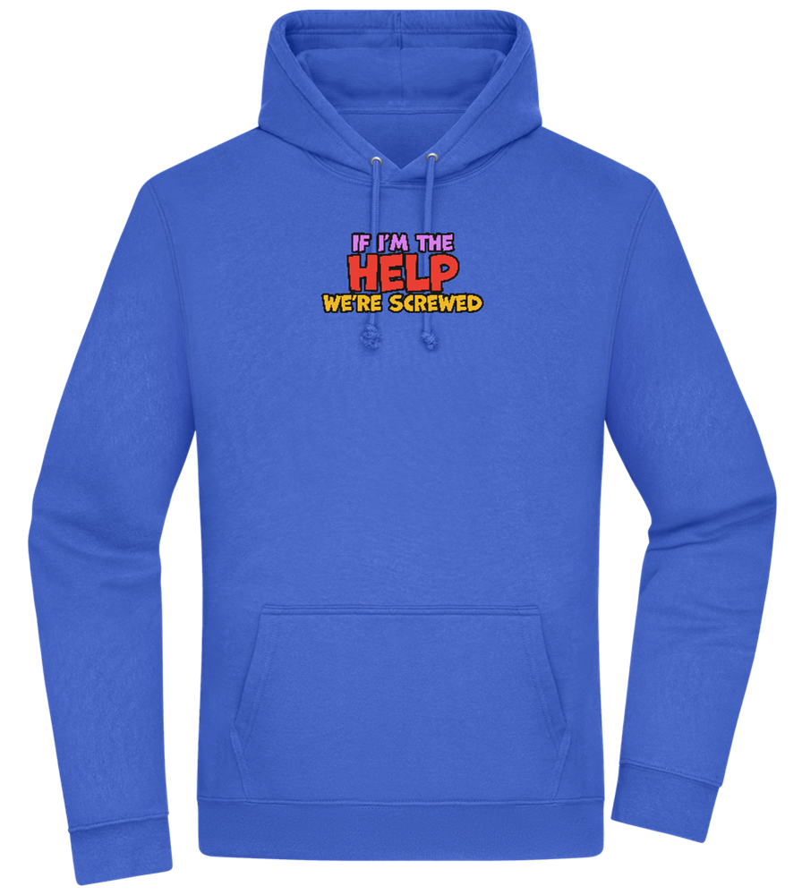 The Help Design - Premium Essential Unisex Hoodie_ROYAL_front