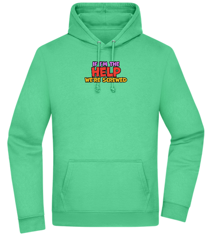 The Help Design - Premium Essential Unisex Hoodie_SPRING GREEN_front