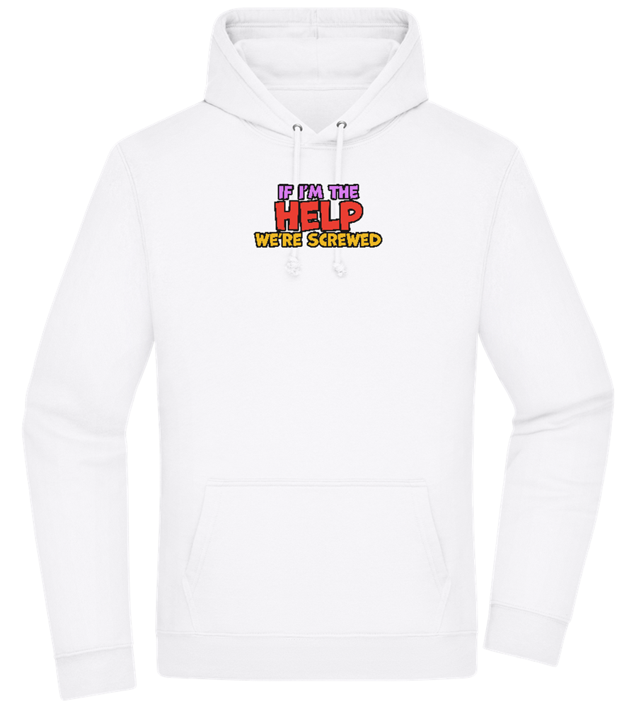 The Help Design - Premium Essential Unisex Hoodie_WHITE_front