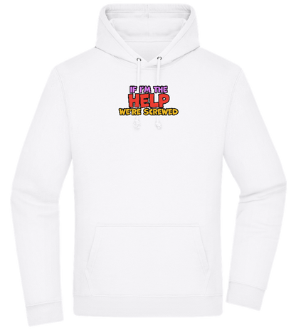 The Help Design - Premium Essential Unisex Hoodie_WHITE_front