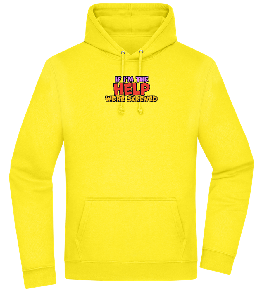 The Help Design - Premium Essential Unisex Hoodie_YELLOW_front