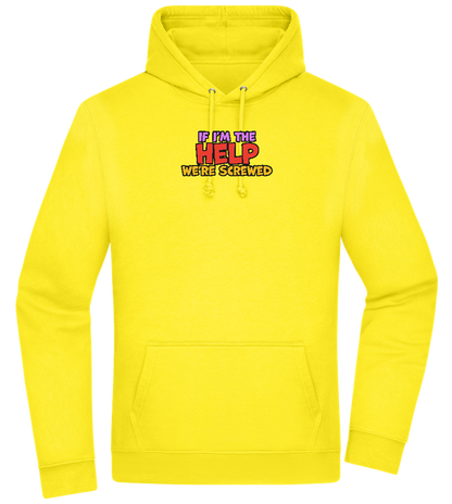 The Help Design - Premium Essential Unisex Hoodie_YELLOW_front