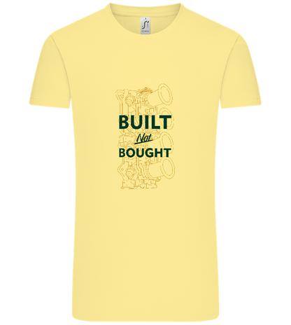 Built Not Bought Car Design - Comfort Unisex T-Shirt_AMARELO CLARO_front
