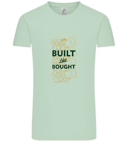 Built Not Bought Car Design - Comfort Unisex T-Shirt_ICE GREEN_front