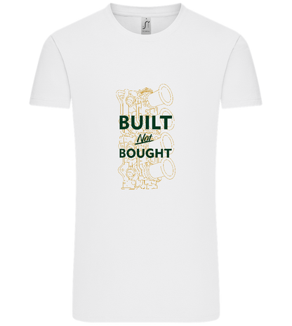 Built Not Bought Car Design - Comfort Unisex T-Shirt_WHITE_front