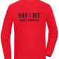 Short Best Friend Design - Comfort unisex sweater_RED_front