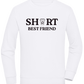 Short Best Friend Design - Comfort unisex sweater_WHITE_front