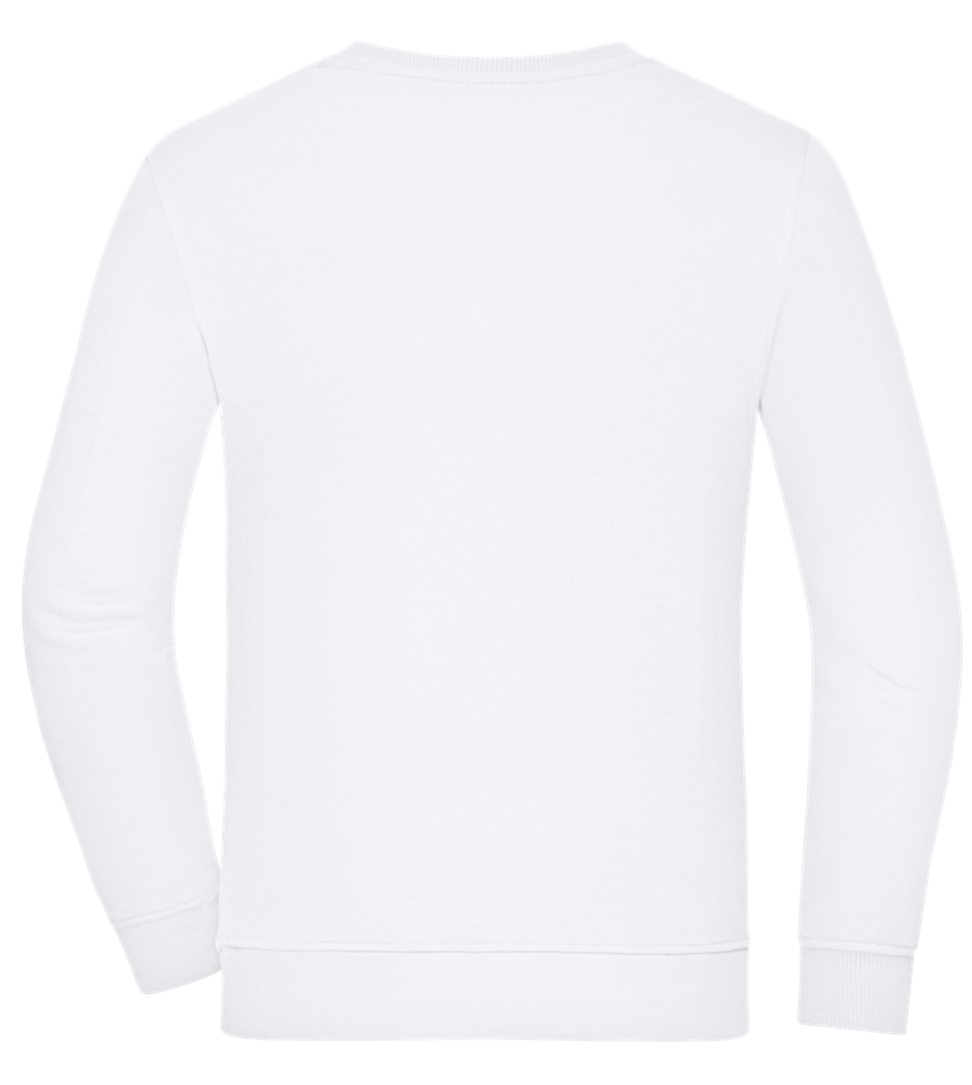 Short Best Friend Design - Comfort unisex sweater_WHITE_back