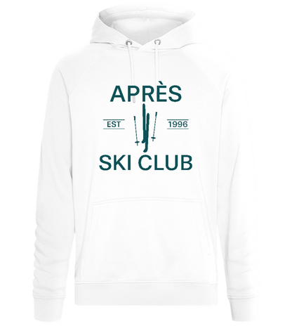 Après Ski Club 1996 Design - Comfort unisex hoodie_WHITE_front