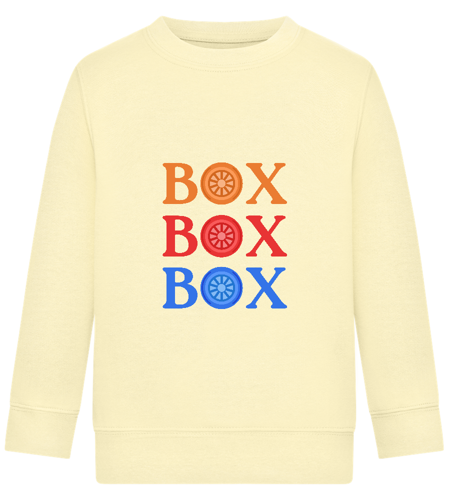 Box Box Box Design - Comfort Kids Sweater_AMARELO CLARO_front