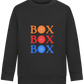 Box Box Box Design - Comfort Kids Sweater_BLACK_front