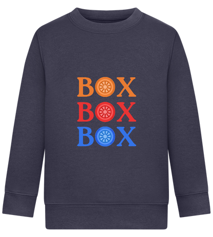 Box Box Box Design - Comfort Kids Sweater_FRENCH NAVY_front