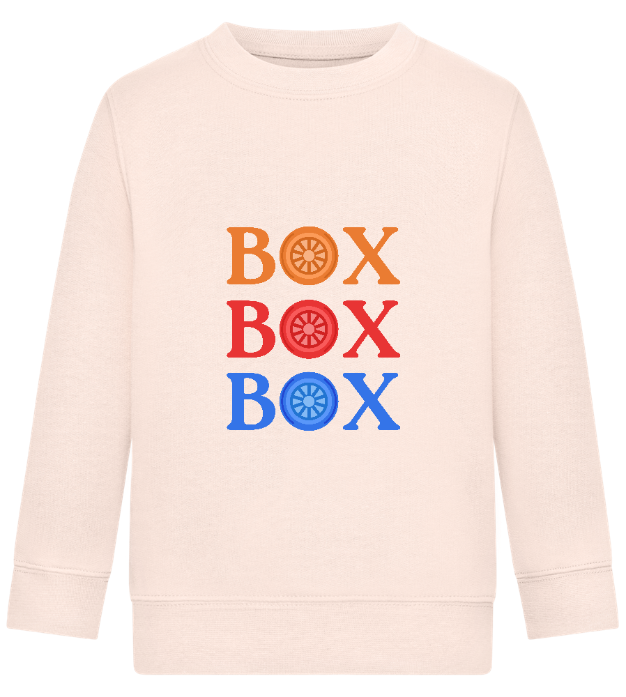 Box Box Box Design - Comfort Kids Sweater_LIGHT PEACH ROSE_front