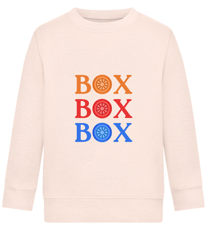 Box Box Box Design - Comfort Kids Sweater_LIGHT PEACH ROSE_front