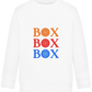 Box Box Box Design - Comfort Kids Sweater_WHITE_front