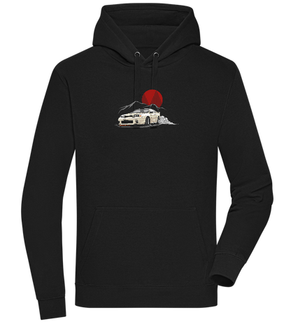 Skyline Car Design - Premium unisex hoodie_BLACK_front