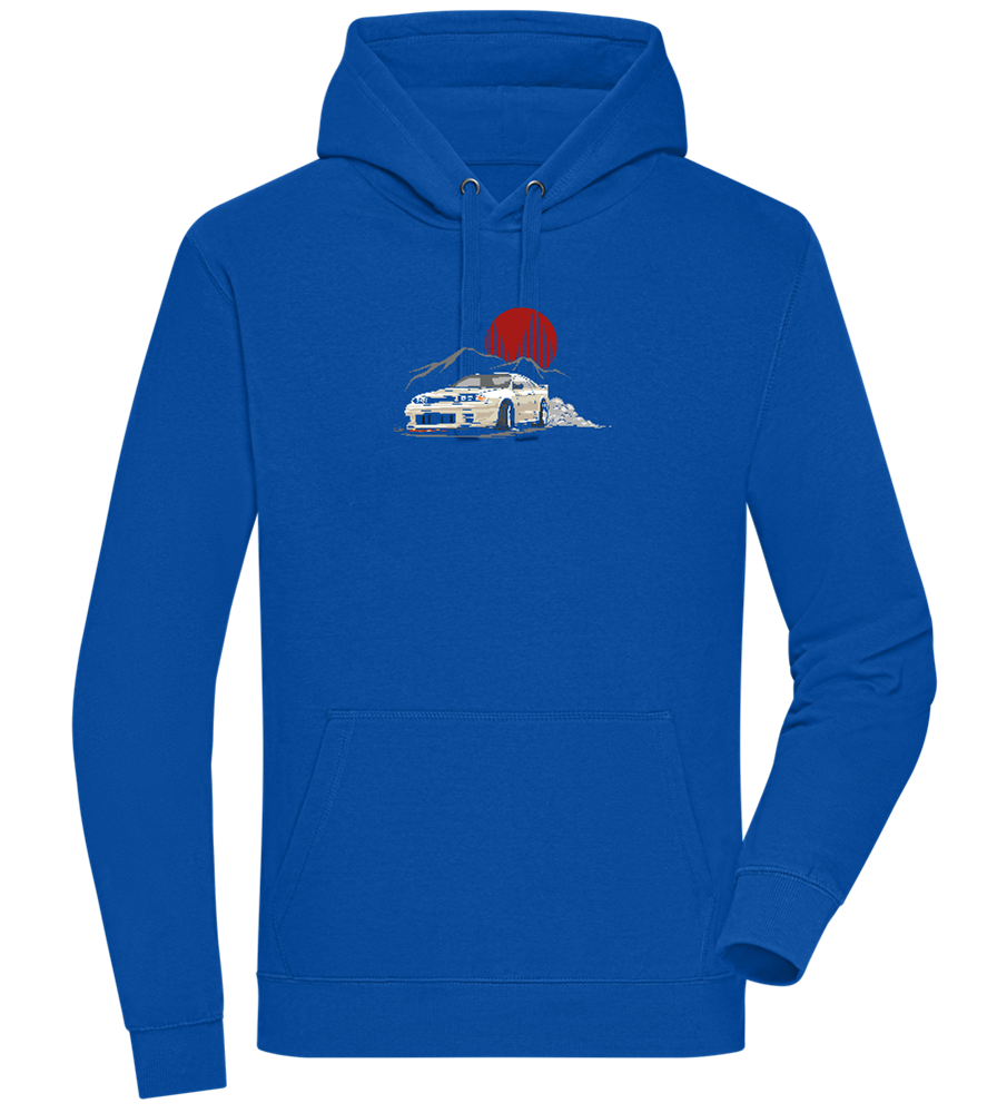 Skyline Car Design - Premium unisex hoodie_ROYAL_front