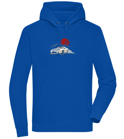 Skyline Car Design - Premium unisex hoodie_ROYAL_front