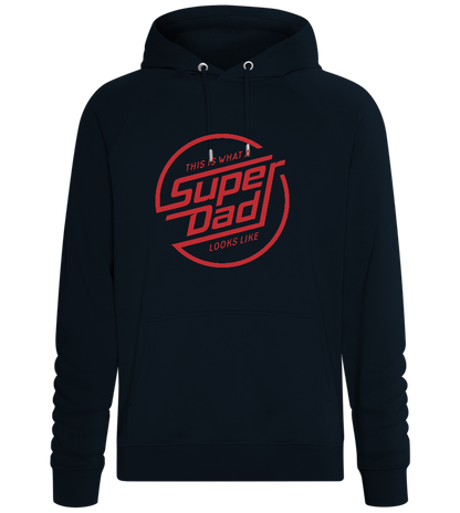 Looks Like Super Dad Design - Comfort unisex hoodie_BLACK_front