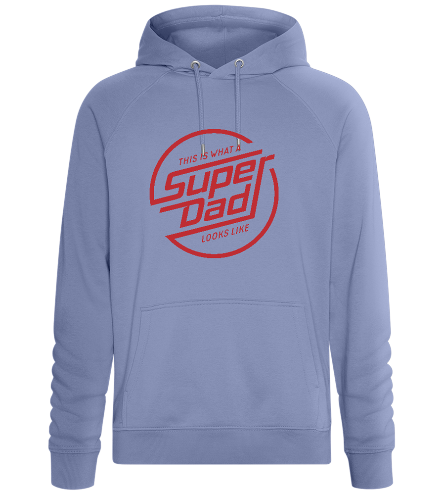 Looks Like Super Dad Design - Comfort unisex hoodie_BLUE_front