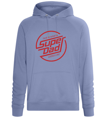 Looks Like Super Dad Design - Comfort unisex hoodie_BLUE_front