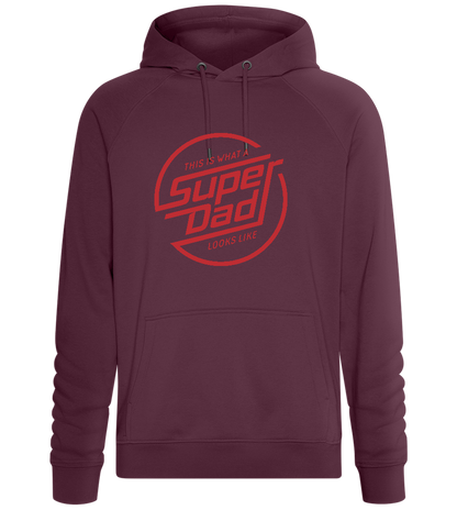 Looks Like Super Dad Design - Comfort unisex hoodie_BORDEAUX_front