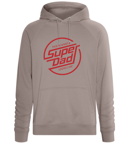 Looks Like Super Dad Design - Comfort unisex hoodie_CHARCOAL CHIN_front