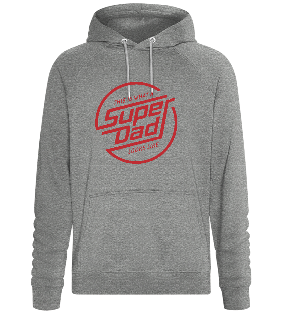 Looks Like Super Dad Design - Comfort unisex hoodie_ORION GREY II_front