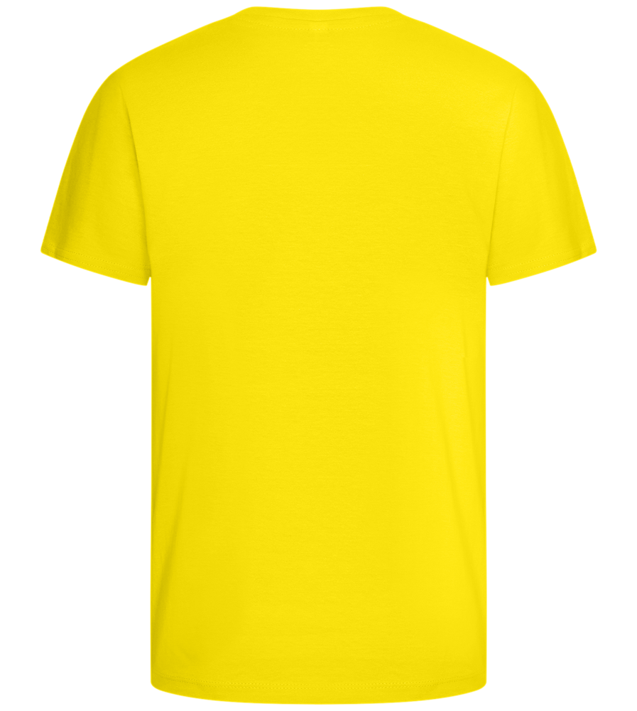 Crunch in to Happiness Design - Basic kids t-shirt_YELLOW_back