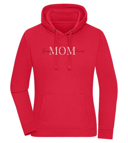 Greatest Mom in the World Design - Premium women's hoodie_RED_front