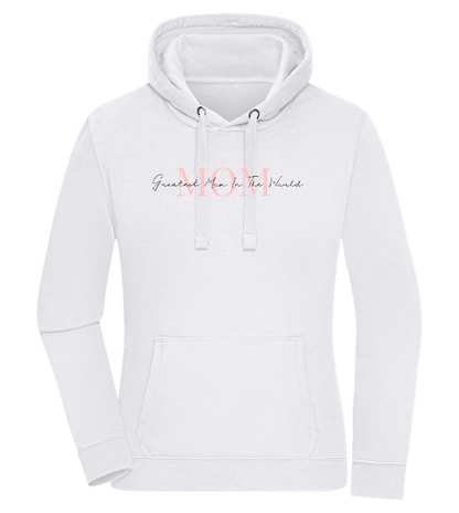 Greatest Mom in the World Design - Premium women's hoodie_WHITE_front