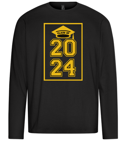 Class of '24 Design - Premium men's long sleeve t-shirt_DEEP BLACK_front