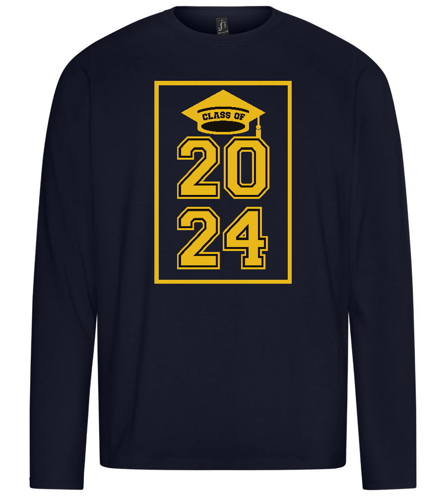 Class of '24 Design - Premium men's long sleeve t-shirt_FRENCH NAVY_front