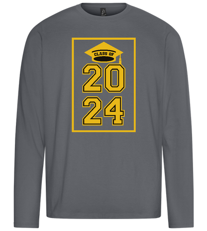 Class of '24 Design - Premium men's long sleeve t-shirt_MOUSE GREY_front